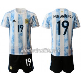 Argentina Kun Agüero 19 Barn Hjemmedraktsett 2020 Kortermet (+ Korte bukser)